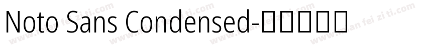 Noto Sans Condensed字体转换